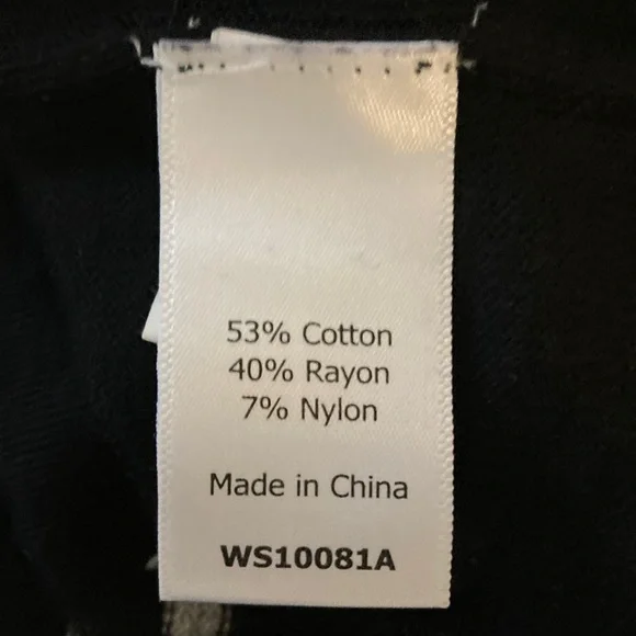 Market & Spruce Women's Black and Gray Striped Cowl Neck Sweater sz.L - Picture 6 of 8